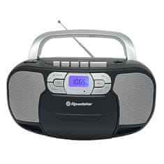 Roadstar Radiomagnetofon , RCR-4635UMPBK, PLL FM, CD MP3, USB, AUX in, černá