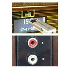 Roadstar Retro věž , HIF-1996BT, bluetooth, gramofon, CD/MP3, dálkové ovládání, LED displej, AM/FM, 40 W PMPO