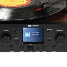 Roadstar Gramofon , TTR-8850, FM/DAB+/RDS, Bluetooth, dálkové ovládání, 2 x 1,5 W RMS