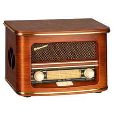 Roadstar Rádio , HRA-1500UEMP, retro, AM/FM, CD/MP3, dálkové ovládání, 2x2,5 W RMS