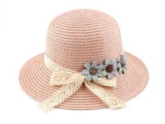 Kraftika 1ks pudrová modrá dívčí letní klobouk / slamák
