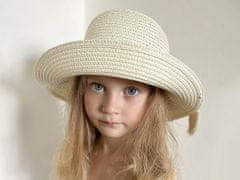 Kraftika 1ks přírodní sv. růžová dívčí letní klobouk / slamák