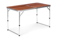 OEM Turistický stůl skládací stůl kempinkový hnědý vrchní 120 x 60 cm