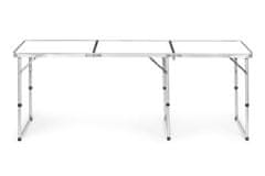 OEM Turistický stůl skládací stůl kempinkový bílý vrchní 180 x 60 cm