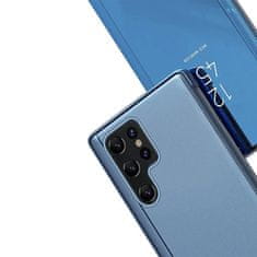 MG Clear View knižkové puzdro na Samsung Galaxy S24 Plus, modré