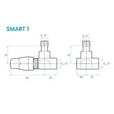 BPS-koupelny Termostatický ventil Smart 1 Q1