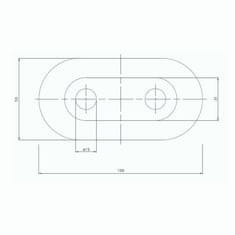 BPS-koupelny Rozeta 15 Krycí rozeta k připojovacím ventilům