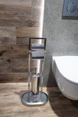 BPS-koupelny Stojan s držákem papíru a WC štětkou AWD02070134