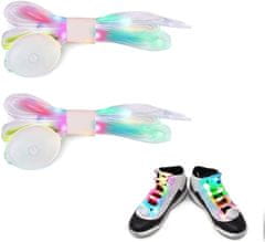 VIVVA® Tkaničky do bot, Svitící Šňůrky na boty, Tkaničky do bot s LED světly (120 cm) | LUMOLOOPS
