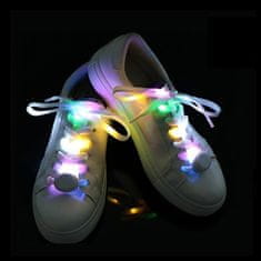 VIVVA® Tkaničky do bot, Svitící Šňůrky na boty, Tkaničky do bot s LED světly (120 cm) | LUMOLOOPS