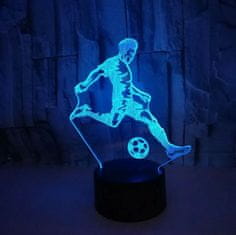 APT ZD98K Noční LED RGB lampička 3D fotbalista