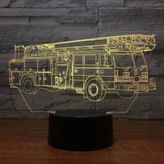APT ZD98A Noční LED RGB lampička 3D hasičská cisterna