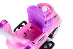 LEBULA Luxusní tlačné vozítko 3v1 růžové