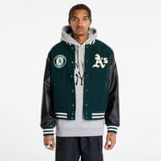 New Era Bunda Oakland Athletics Mlb Large Logo Varsity Jacket Dark Green XS XS Zelená