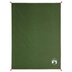 Vidaxl Pikniková deka s kolíky zelená 205 x 155 cm