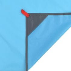 Vidaxl Pikniková deka s kolíky modrá 205 x 155 cm
