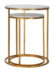 Mauro Ferretti Konferenční stolky s deskou z imitace mramoru, ? 52 cm, ? 42 cm