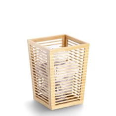 Zeller Bambusový odpadkový koš do kanceláře, 23,5 x 23,5 x 33 cm
