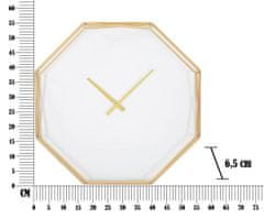 Mauro Ferretti Osmiúhelníkové nástěnné hodiny v stylu glamour, ? 56 cm