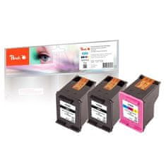 Peach Inkoustová náplň HP No. 304, MultiPack Plus, 3x4, 5 ml kompatibilní černá/ CMY