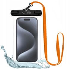 Tech-protect UWC7 vodotesné pouzdro na mobil 6.9'', černé/oranžové