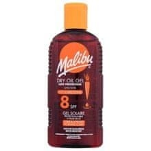 Malibu Malibu - Dry Oil Gel With Carotene SPF8 - Voděodolný olejový gel na opalování s karotenem 200ml 