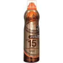 Malibu Malibu - Continuous Spray Bronzing Oil Coconut SPF15 - Voděodolný opalovací olej ve spreji pro bronzové opálení 175ml 