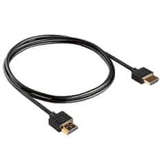 Meliconi HDMI kabel 497014, propojovací, male HDMI, rovné zakončení, běžný oplet, 0,189 m