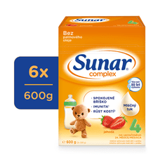 Sunar 6x Complex 4 Mléko kojenecké jahoda 600 g