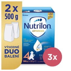 Nutrilon 3x 4 Advanced batolecí mléko 1 kg, 24+