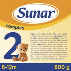 Sunar Complex 2 Mléko pokračovací 600 g