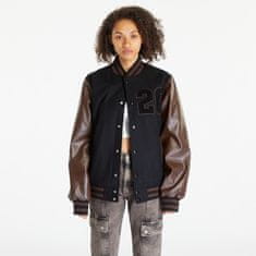 New Era Bunda Heritage Varsity Jacket UNISEX Black/ Brown S S Černá