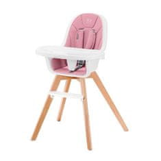 Kinderkraft SELECT Židlička jídelní 2v1 Tixi Pink, Premium