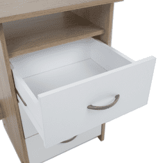 BPS-koupelny PC stůl, dub sonoma / bílá, LARISTOTE