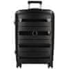 ORMI Cestovní plastový kufr Hesol velikost M, černá