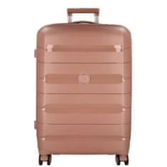 ORMI Cestovní plastový kufr Hesol velikost L, starorůžová
