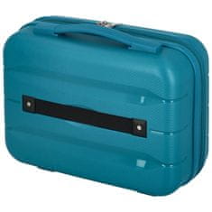 ORMI Cestovní plastový kufr Hesol velikost XS, tyrkysová