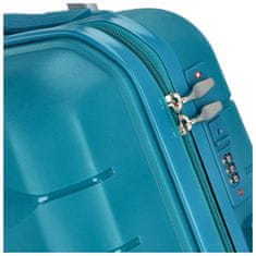 ORMI Cestovní plastový kufr Hesol velikost S, tyrkysová