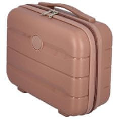 ORMI Cestovní plastový kufr Hesol velikost XS, starorůžová