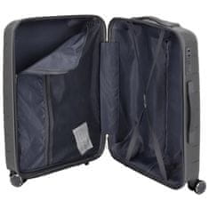 ORMI Cestovní plastový kufr Hesol velikost M, tmavě šedá