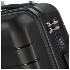 ORMI Cestovní plastový kufr Hesol velikost S, černá