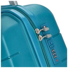 ORMI Cestovní plastový kufr Hesol velikost L, tyrkysová