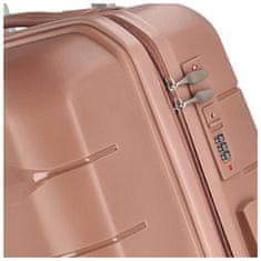 ORMI Cestovní plastový kufr Hesol velikost M, starorůžová