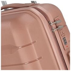 ORMI Cestovní plastový kufr Hesol velikost S, starorůžová