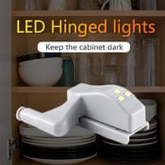 HOME & MARKER® Senzorové LED světlo na panty, LED světla pro šatní skříň (8 ks) | HINGELED