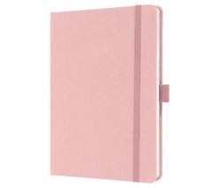 Sigel Exkluzivní zápisník "Jolie", světle růžová, A5, linkovaný, 96 listů, tvrdé desky, JN405