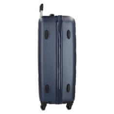 Joummabags Sada ABS cestovních kufrů ROLL ROAD FLEX Navy Blue, 55-65-75cm, 5849462