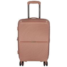 ORMI Cestovní plastový kufr Darex velikosti S, starorůžový