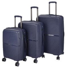 ORMI Cestovní plastový kufr Darex SADA, tmavě modrá