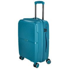 ORMI Cestovní plastový kufr Darex velikosti S, tyrkysový
